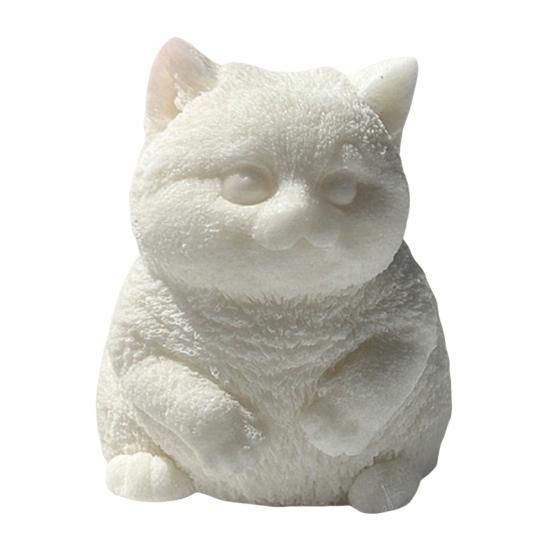 Simulation Cat Squeeze Toy Anxiety Stress Relief Kitten Pinch Sensory Toy Kids Adults Soft Silicone Stress Ball Animal Fidget Toy