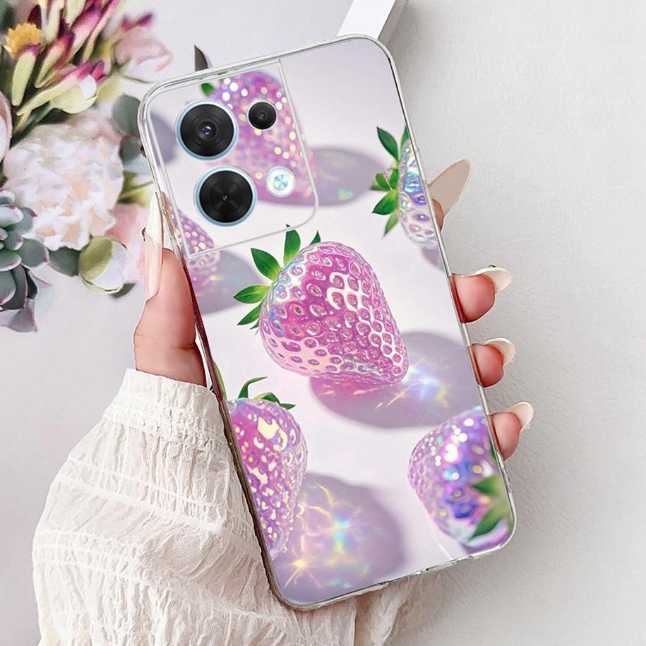 For OPPO Reno 8 Case CPH2359 Cover Cute Cartoon Cat Carp Lion Soft Silicone Shockproof Bumper For OPPO Reno8 Pro 5G CPH2357 Capa