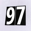 400 Pieces, 3" - Vinyl Number Stickers, Waterproof Stick on Numbers Labels - White Numbers