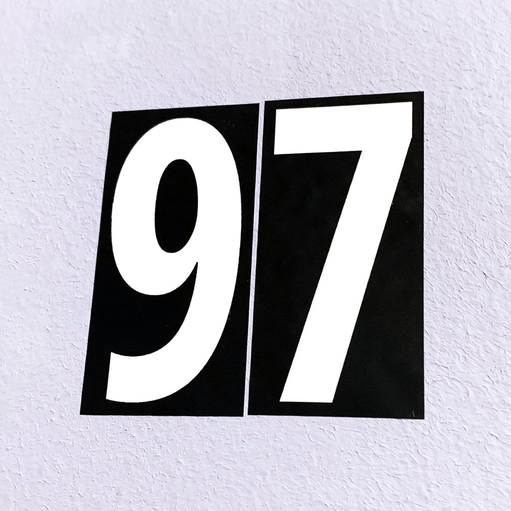 400 Pieces, 3" - Vinyl Number Stickers, Waterproof Stick on Numbers Labels - White Numbers