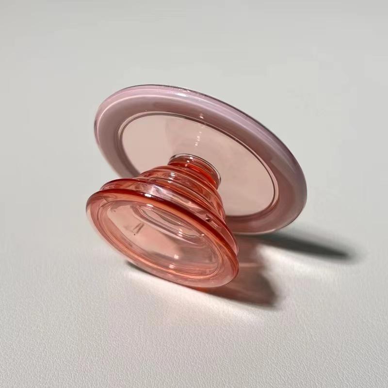 

Ультрапрозрачный магнитный держатель с присоской, подушка безопасности для всех телефонов, многофункциональная подставка, противоскользящий ленивый захват, универсальный мобильный оранжевый