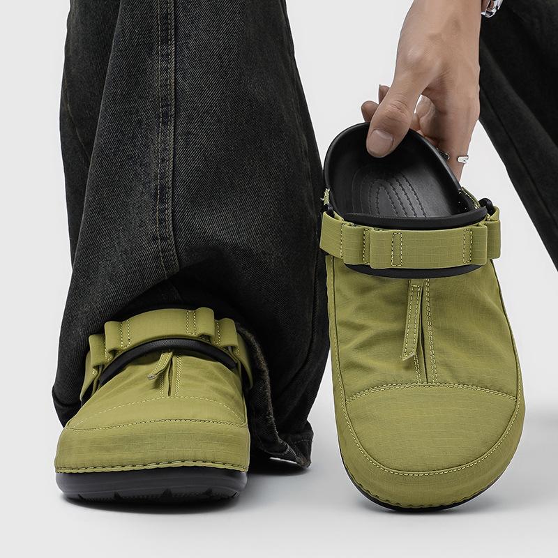 

Baotou half slippers Boken shoes outdoor men s and women s leisure trend commuting thick sole heightening sandals 33569 black-J 46