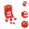 Chinese Deity Figurine with Altar for Spring Festival Tabletop Display