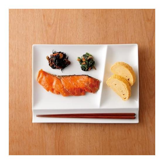 Miyama White Porcelain Divided Plate, Palette Plate L, 24x18cm, Made in Japan