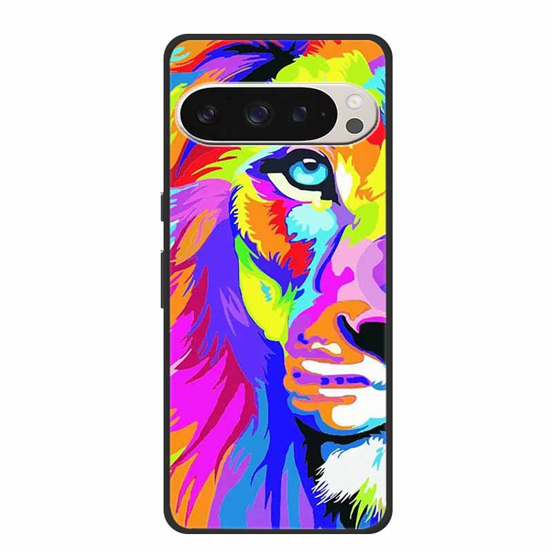 Für Google Pixel 9 5G Hülle Luxus TPU Weiches Silikon Handyhüllen für Google Pixel 9 Pro Pixel9 Cartoon Süße Stoßstangenabdeckung Fundas