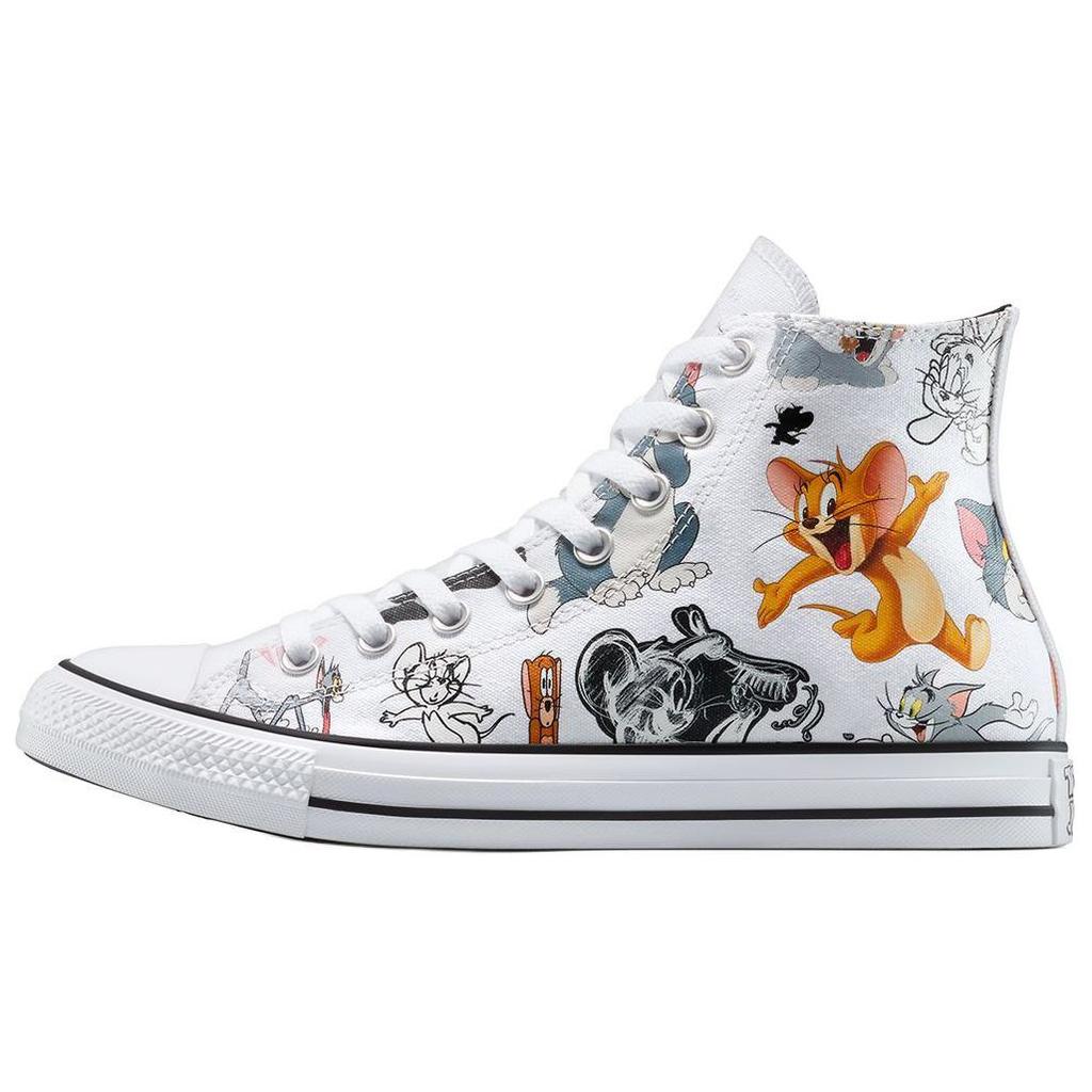 Converse Tom & Jerry x Chuck Taylor All Star High Celoplošný potisk Unisex Tenisky Bílá Multi Černá A15112C