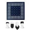 Bandanas Ethniques Élégants pour les Amateurs de Hip Hop Foulard Carré Respirant et Couvre-chef Accessoire de Cheveux Unisexe pour Femmes