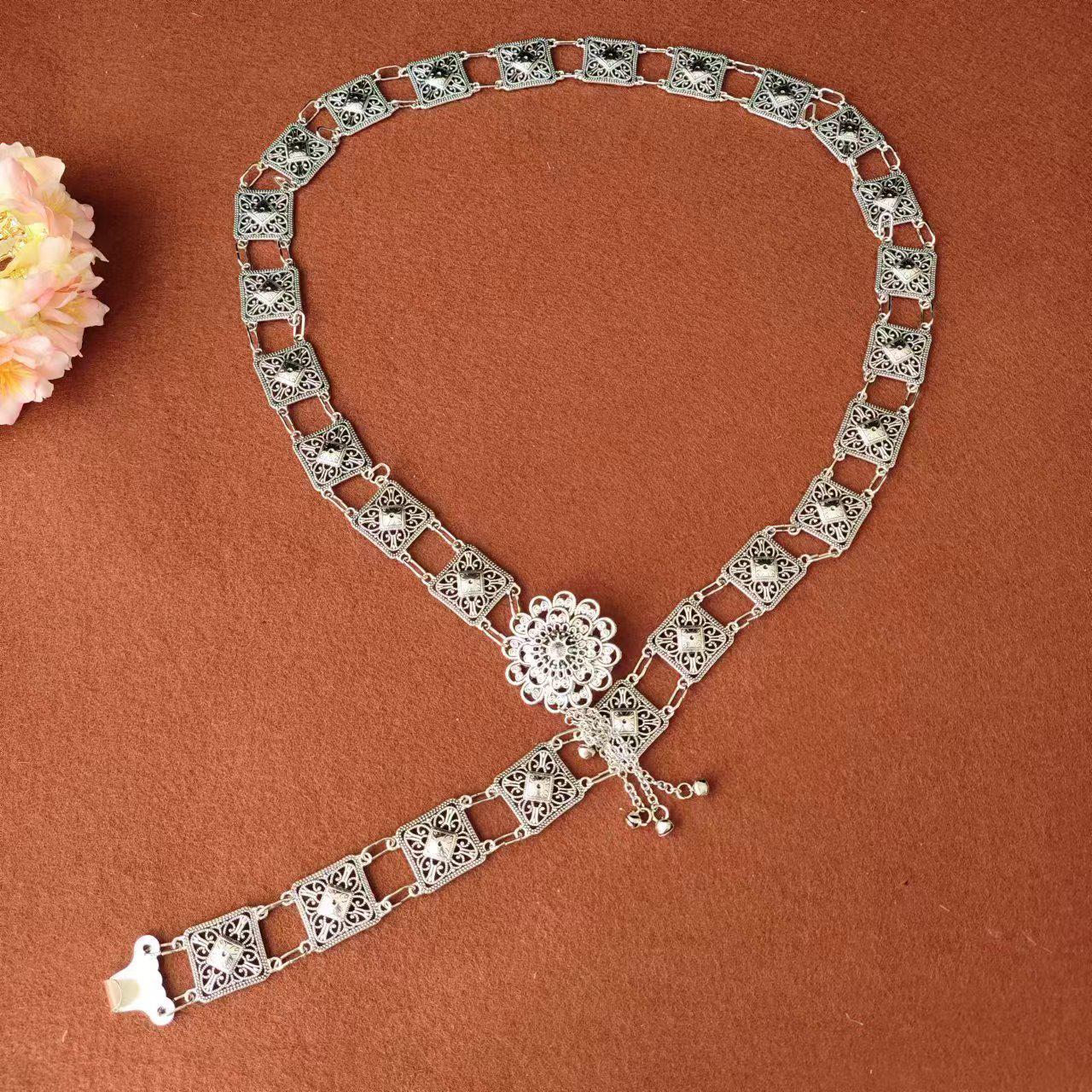 Женская ретро этническая цепочка на талию пояс для танца живота из металлического сплава