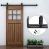 Adjustable Sliding Floor Guide for Barn Door Hardware Accessory (Heighten Single Roller)