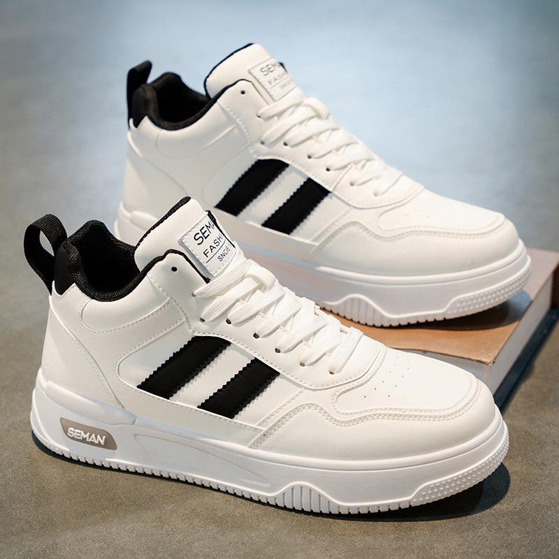 Men's shoes autumn new breathable versatile casual high-top board shoes student platform sports shoes casual little white shoes men