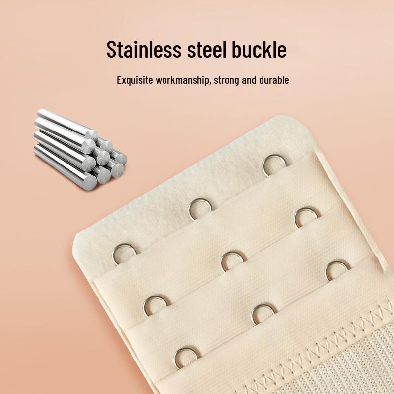 Bra Extender: 3x3, 3x4, 4x4 Rows Hooks, Lingerie Extension with Stainless Steel Back Closure