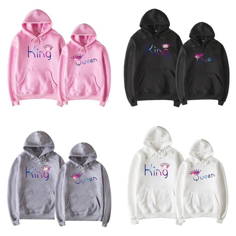 Couple Kingqueen Matching Hoodies Love His And Her Shirts Tops Sweatshirts