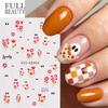 New Nail Art Stickers Halloween Funny Fun Cute Ghost Little Red Flower Adhesive Nail Art Stickers