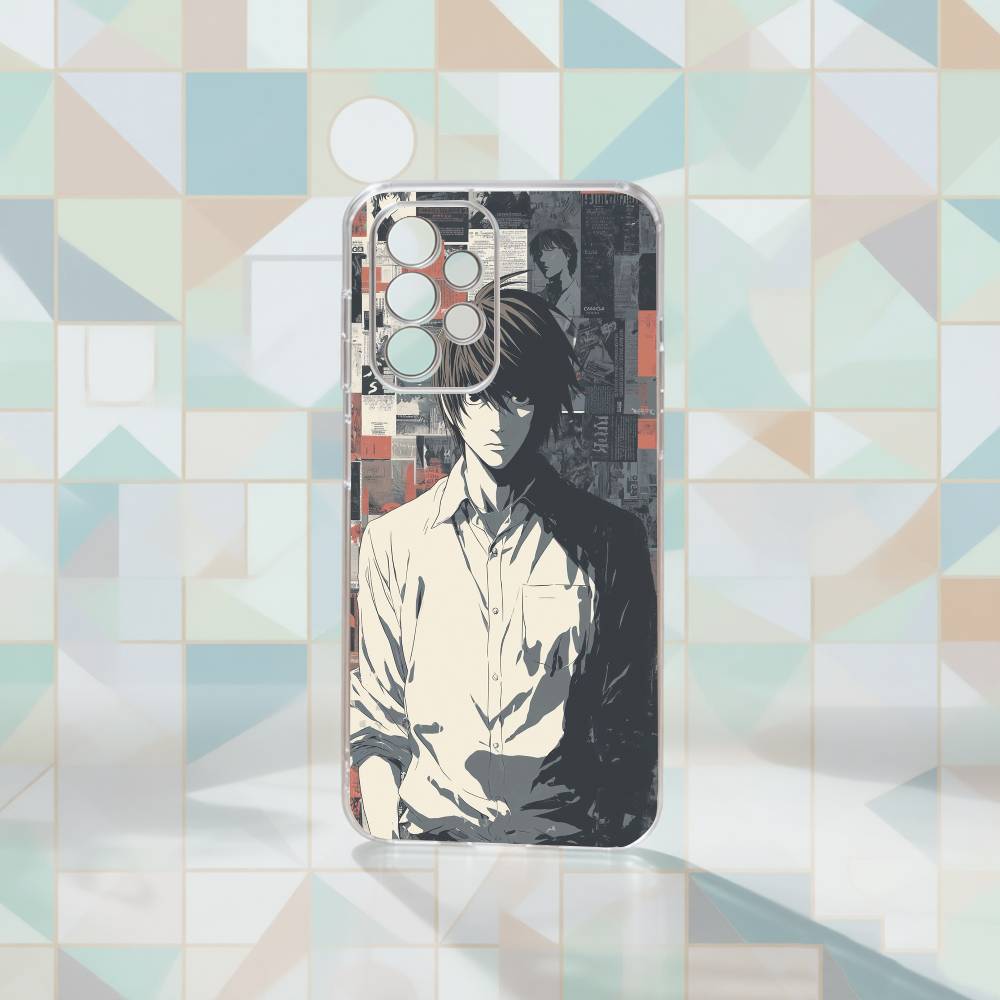 

Death Note Light Yagami Phone Case For Samsung S25,S24,S21,S22,S23,S30,Ultra,S20,Plus,Fe Transparent Cover Samsung S24