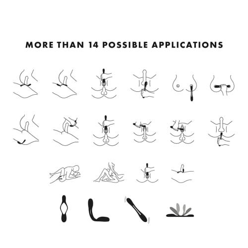 Satisfyer Elastic Game Dark Blue Flexible Vibrator Foldable Couple Vibrator Pinching Electric Ring Versatile G Spot Clitoris Simultaneous Stimulation