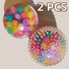 2pcs Squishy Stress Balls Colorful Fidget Toys for Adults, Perfect for Party Favors, Birthday Gifts & Goodie Fillers Decoration