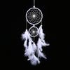 White Handmade Ethnic Feather Decor Soft Feather Dream Catcher  Study Room Hanging Decor