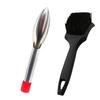 Stainless Steel Flat Shovel with Car Tire Brush Integrated Garden Cleaning Rake Tool Set - Multi-Functional Cleaning Brush