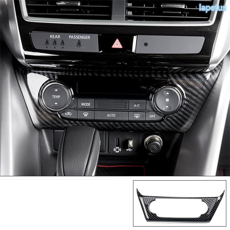 Carbon Fiber Interior Dashboard AC Air Condition Switch Cover Trim For Mitsubishi Eclipse Cross 2018 - 2026 Interior Accessories