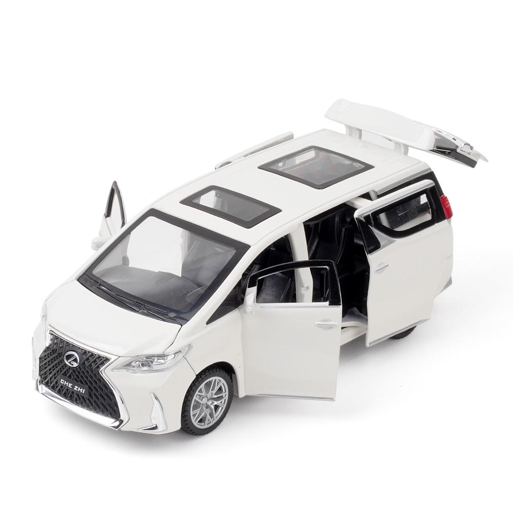 1/32 Lexus LM300h MPV Spielzeugauto, Metalllegierung, Van, Miniatur, Pullback, Sound & Light, Sammlung, Modell, Geschenk für Jungen und Kinder