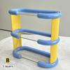 Desktop Colorful Storage Rack Organizer Kawaii Multi-layer Cup Mug Rack Storage Shelf Table Decor Cosmetic Bathroom Organizing
