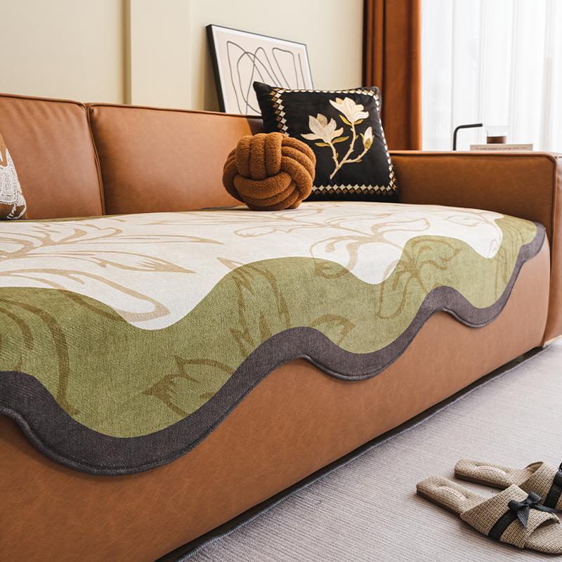 Flowers Sofa Cover Non-Slip Couch Slipcover Protector Universal Irregularity Sofa Cushion European Style Retro
