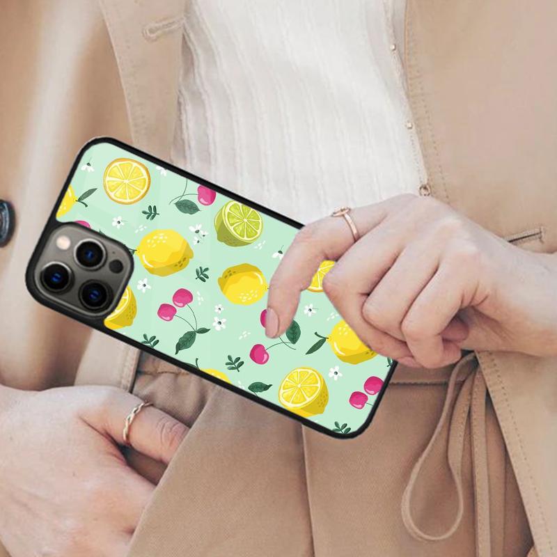 Summer Fruit Lemon Magnetic Phone Case For APPLE iPhone 17 Air 16 14 13 12 Pro Max 15 Plus Wireless Charge With MagSafe Cover