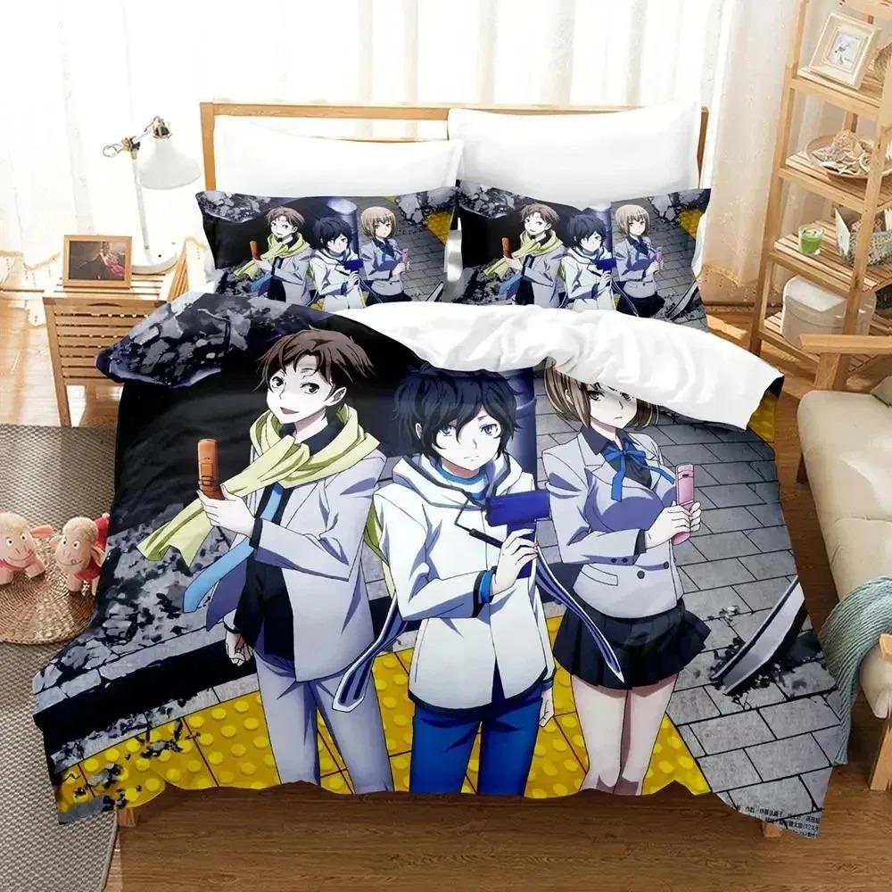 3D Anime Devil Survivor Bedding Set Duvet Cover Bed Set Quilt Cover Pillowcase Comforter king Queen Size Boys Adult Bedding Set