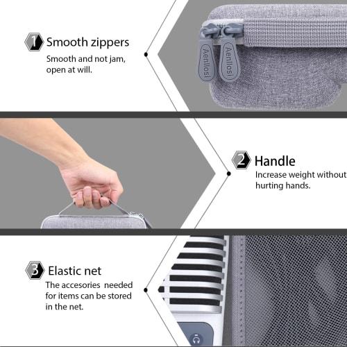 Aenllosi Storage Case Compatible with Shure MV51 Condenser Microphone (Case Only)