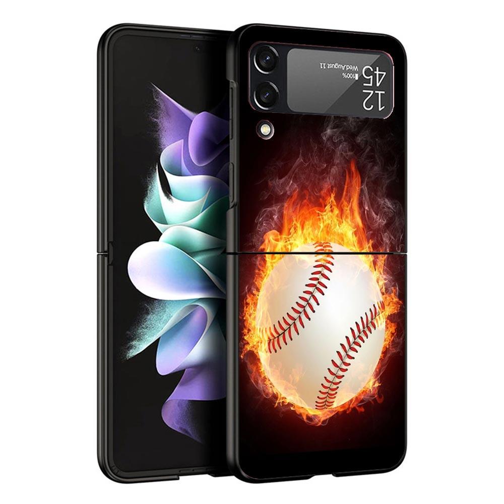 

Baseball Sport Case For Samsung Galaxy Z Flip 7 6 5 4 3 z Flip7 Flip6 Flip5 Flip4 5G Phone Cover Flip3 Folding Coque Samsung Z Flip 5