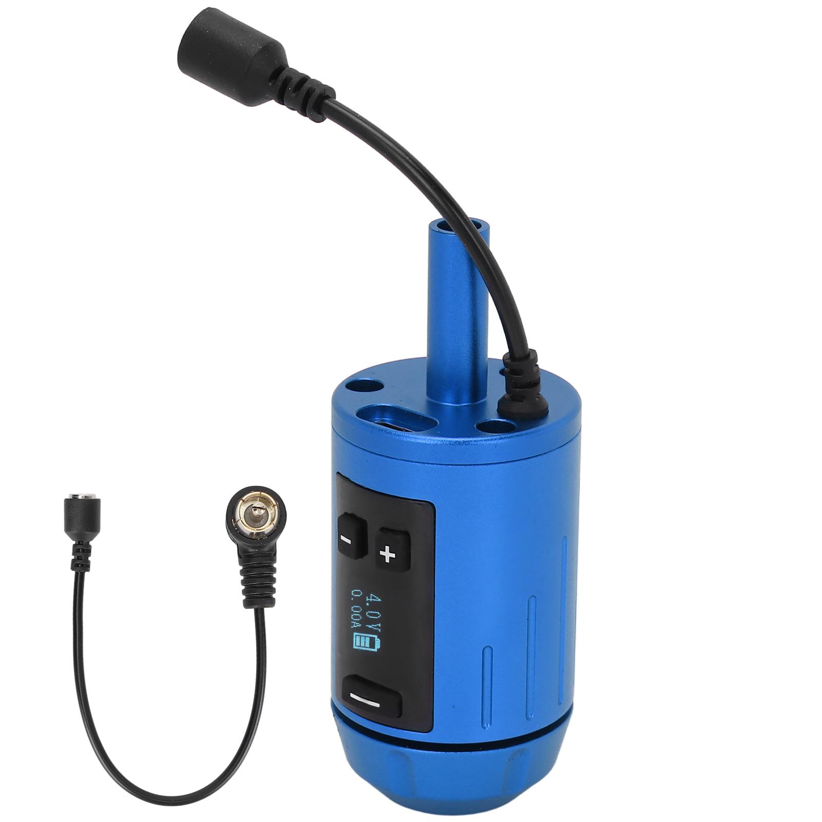 

Машинка для тату-грипа с самоблокировкой, беспроводная машинка для тату-грипа с ЖК-дисплеем для тату RCA синий