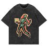 Punk Rock Skull Oversized Washed Tee