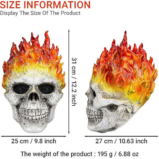 Ghost Mask Scary Skeleton Knight Full Head Mask Halloween Costume Cosplay Props