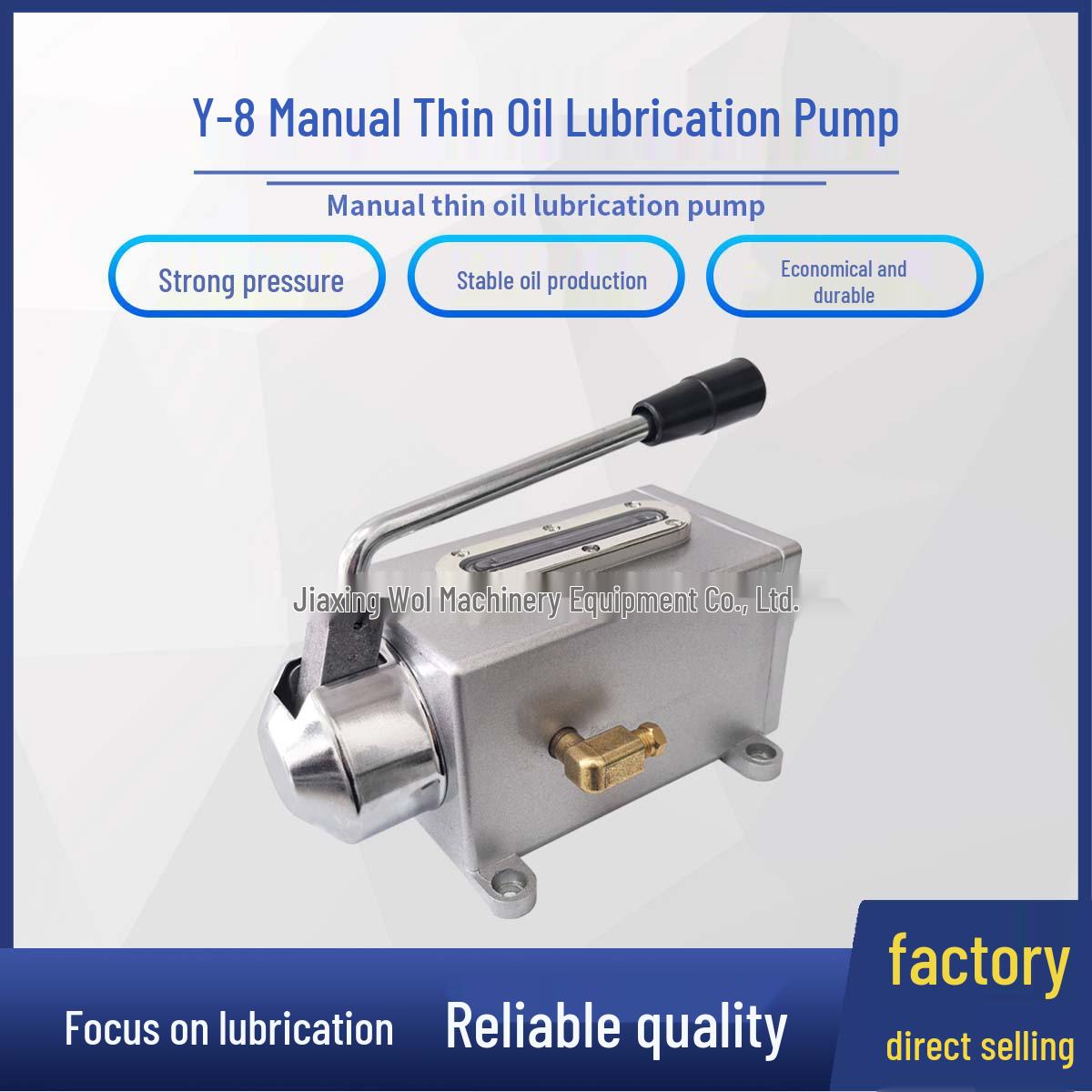 Y-8 Manual Hand Pump Press: Economical Single-Outlet Oil Lubricator