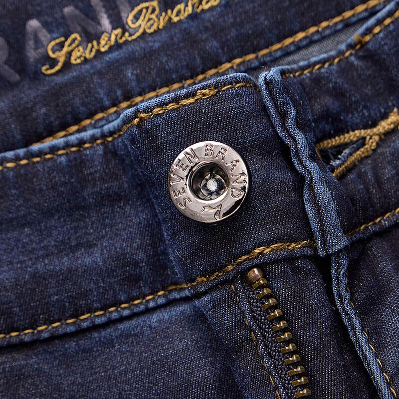 Septwolves Men's Lyocell Blend Straight-Leg Jeans