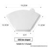 V60 Fan-shaped Raw Wood Pulp Coffee Filter, 100 Sheets, Hand Drip Disposable