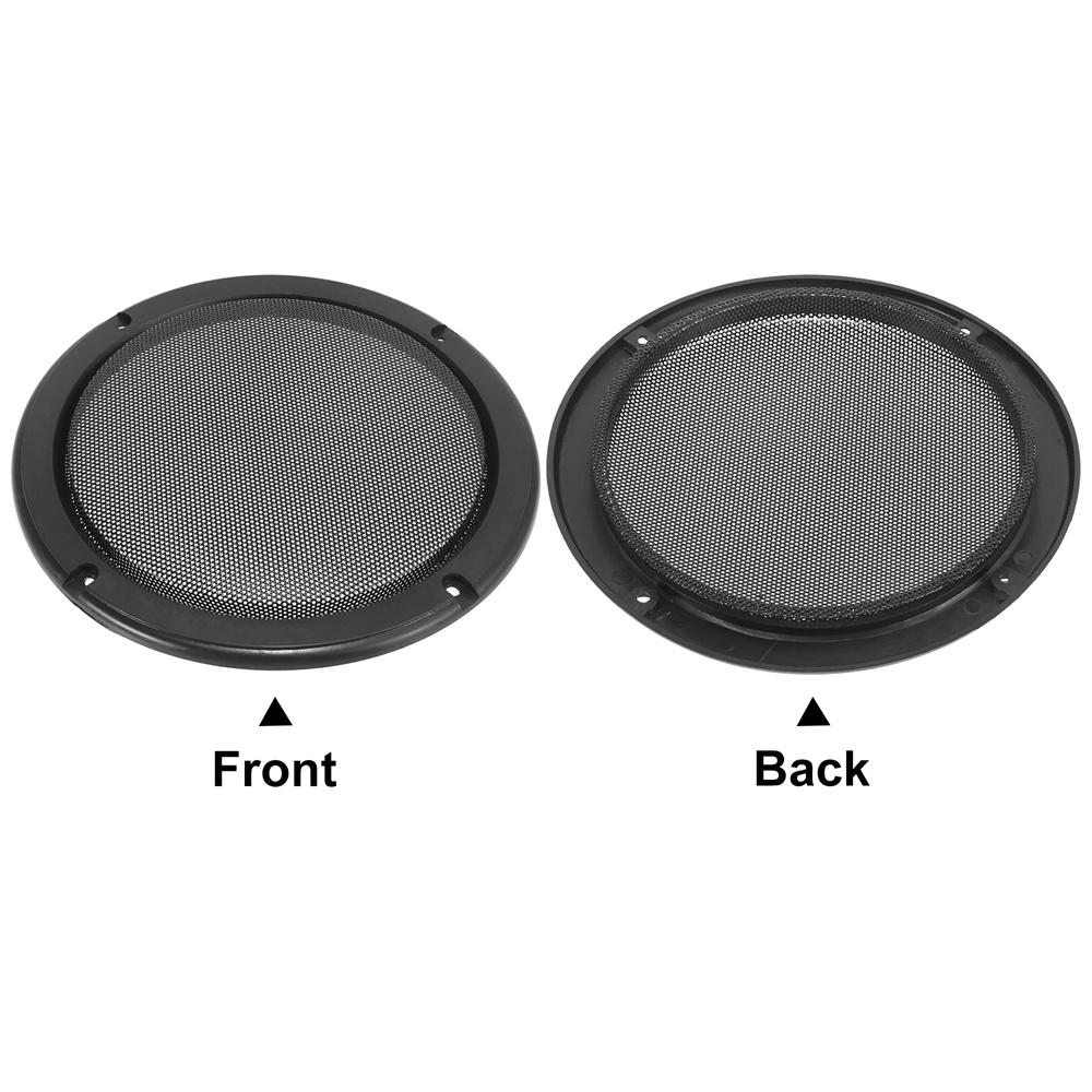 4pcs 6.5Inch Universal Car Speaker Grills Cover Mesh Guard Protective Case Black