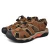 Hot Sale Sommer herresandaler utendørs sklisikre herre strandsandaler Håndlagde ekte skinn herresko Mote menn joggesko