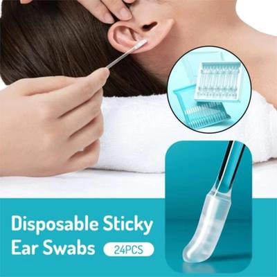 New Silicone Disposable Ear Swabs Soft Ear Cleaner Sticky Ear Swabs Sticky Earwax Remover Stick Kids