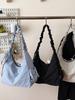 Koreanische Falten-Wolken-Tasche: Große Kapazität, Stilvolle Einzel-Schulter- & Crossbody-Kordelzugtasche