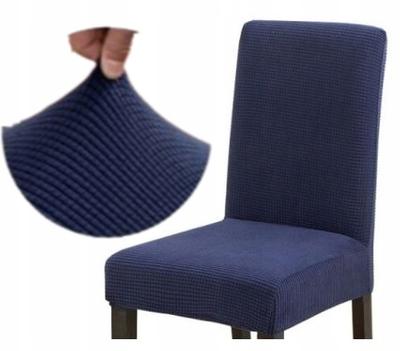 Navy Blue Chair Cover, Thick Navy Blue, Elastic