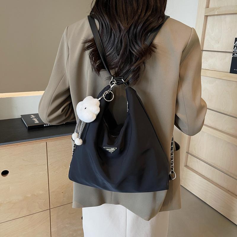 Large Capacity Tote Bag Women's Multi-functional Three-purpose Backpack Premium Sense Casual Versatile Commuter Shoulder Bag