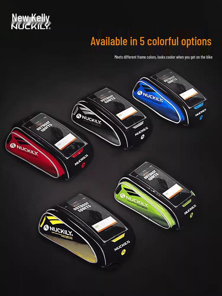 Waterproof Bicycle Front Beam Phone Bag with Touch Screen for Top Tube - Mountain Bike Accessories.