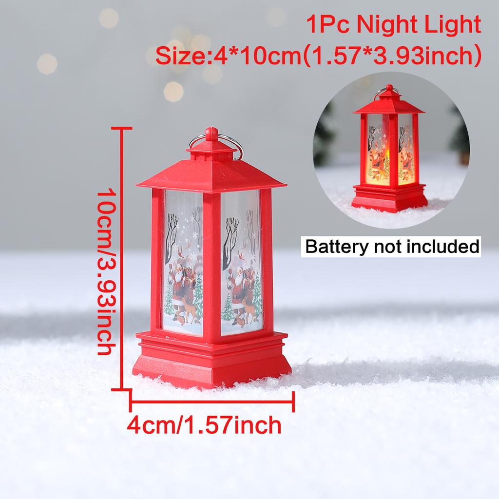 Christmas Lantern Light Ornament Merry Christmas Decorations for Home 2025 Navidad Christmas Tree Decor Xmas Gift New Year 2025