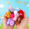 24/48pcs Easter Egg and Plush Bunny Set Kids Surprise Gift Basket Filler Egg Hunt Game Supplies Birthday Party Favors Decoration