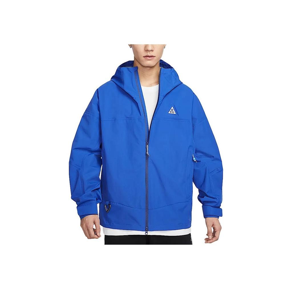 Nike ACG Morpho Storm-FIT ADV Větruodolná Vodotěsná Pohodlná Měkká Všestranná Bunda s Kapucí Pánské bundy Game-Royal HJ2688-480