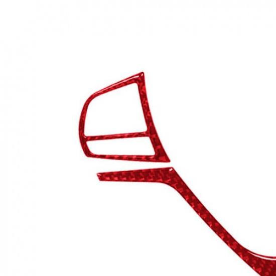 3Pcs Red Carbon Fiber Steering Wheel Cover Trim For Bmw X3 F25 X4 F26 2011-2017