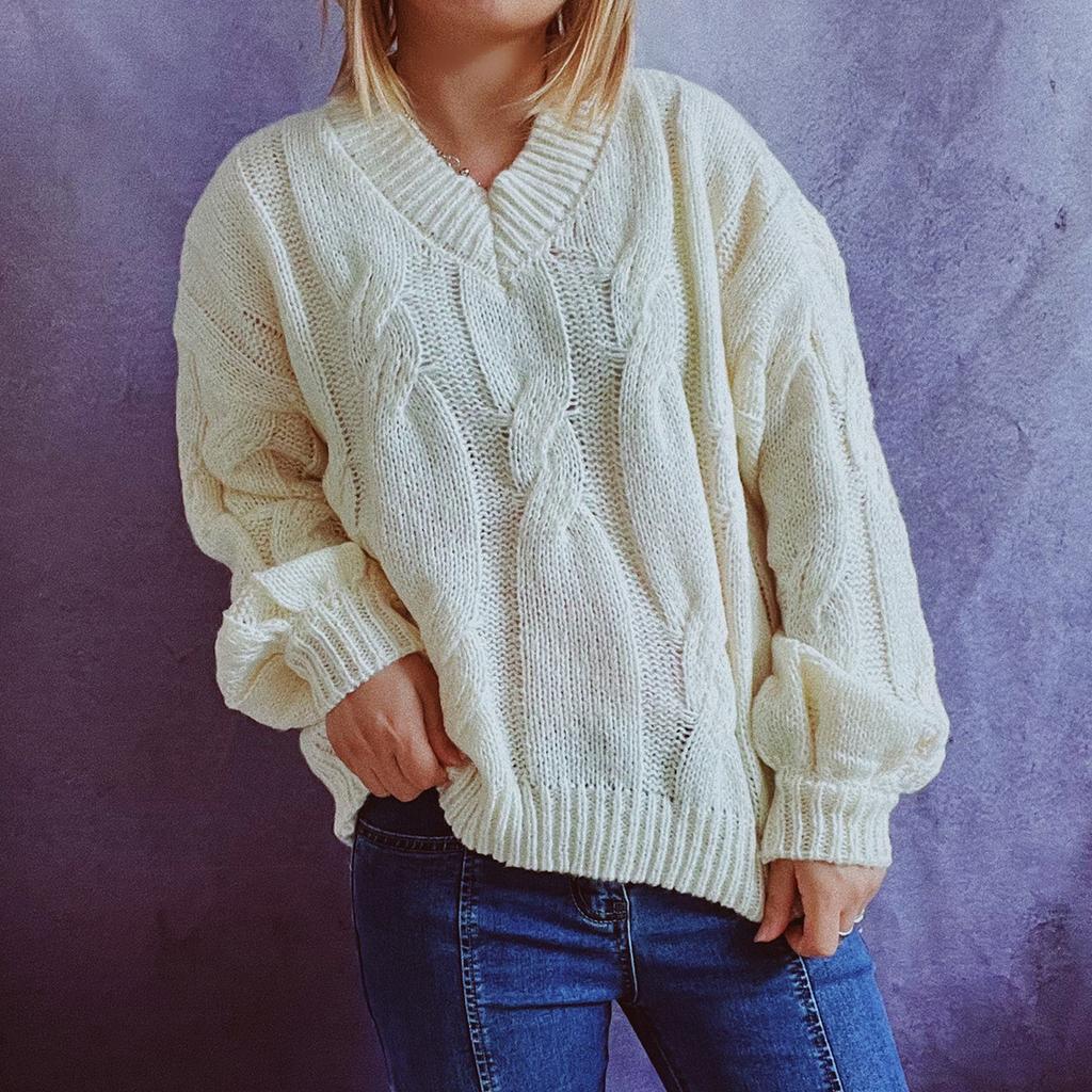 Fashion Women  And Winter Printing Knitted Long Sleeve Pullover Sweater Casual Sweater