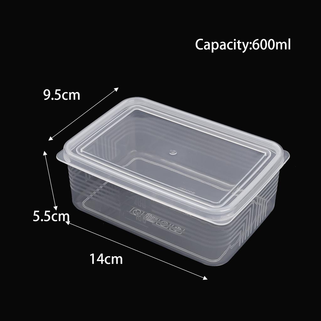 300/600/1200ml Fresh-keeping Boxes Refrigerator Storage Container with Lid for Meat Fruits Vegetables Kitchen Food Organizer