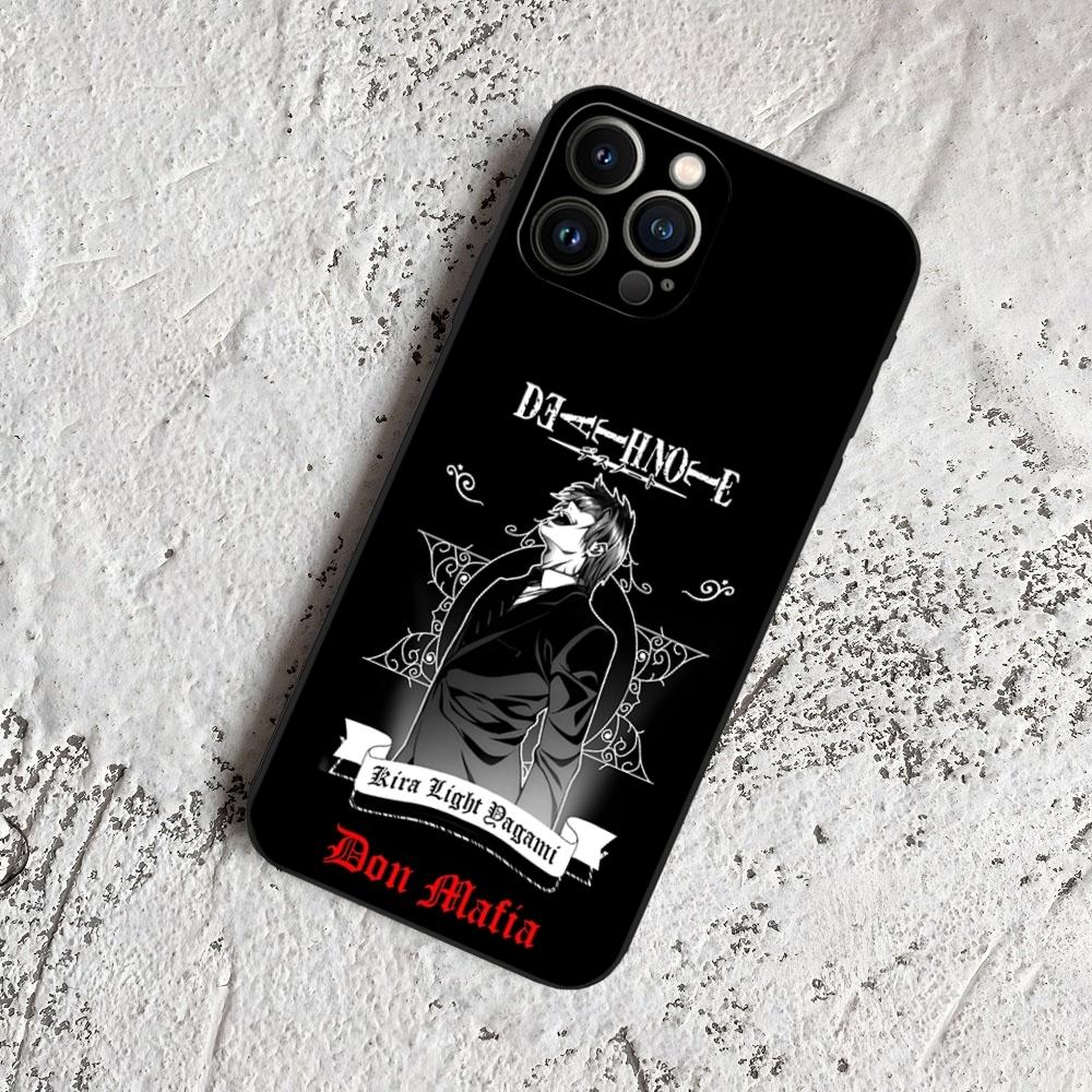 

L-Lawliet Death Note Phone Case for Iphone 17 Air 16 15 14 13 12 11 Pro Max Xr X Xs Mini Plus Black Soft Silicone Cover iPhone 15 Plus